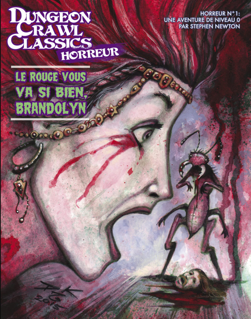 Dungeon Crawl Classics Horreur 01: Le Rouge vous va si bien, Brandolyn - couverture